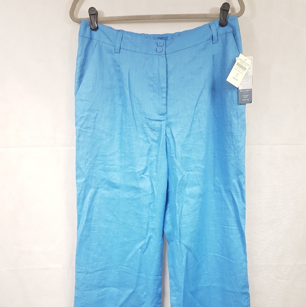 Coldwater Creek Willow Linen Cuff Pants